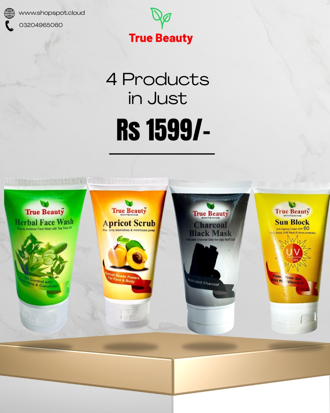 True Beauty Glow beauty set